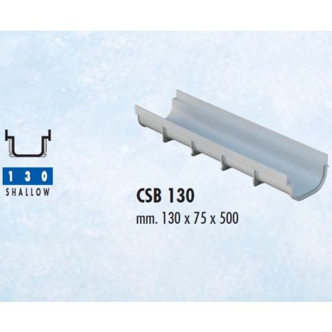 PVC канал плитък CSB130 - 0.5 м., First