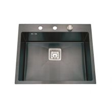 Кухненска мивка алпака черен мат ICK 6052B, Интер Керамик