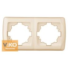 Хоризонтална рамка двойна крем 90572102 Кармен, Viko by Panasonic