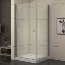 Квадратна душ кабина 90 х 90 х 200 см. ICS 109 SQ без корито, Интер Керамик