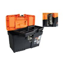 Пластмасов куфар за инструменти с метални закопчалки 13" ДЖЪМБО, Premium