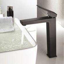 Смесител стоящ за умивалник/купа черен мат Елинор ICF 1418191B, Интер Керамик