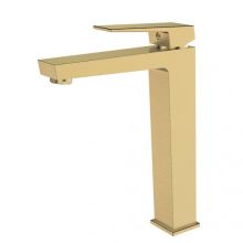 Смесител стоящ за умивалник Elinor висок за купа ICF 1418191BRUSH GOLD, Интер Керамик