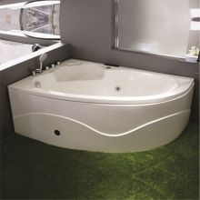 Хидромасажна вана лява с 6 хидро дюзи, 8 аеро дюзи и хромотерапия 150 х 100 х 50 см. ICSH 151050 AWO L, Интер Керамик