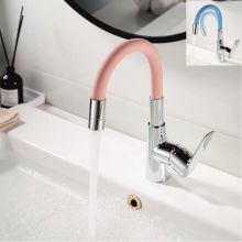 Смесител стоящ за умивалник Alisado розов 124211 7113 PINK, Интер Керамик