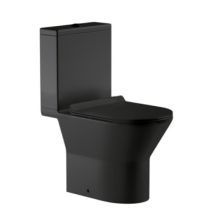Моноблок със задно оттичане черен мат Porto Black, Cascada