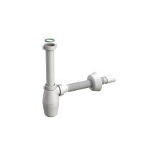 Сифон за мивка с гъвкава връзка German хром ф40 1 1/4" 2630WZ40B0, Bonomini Италия