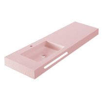 Умивалник ляв RESIN POLY MARBLE ICC 12046 PINK/L, Интер Керамик