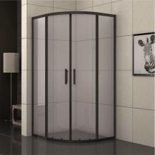 Душ кабина тонирано стъкло и черен профил 4 мм. 88.5-90/180 см. ICS 285B/90NEW EASY ASSEMBLE, Интер Керамик