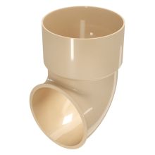 Завършващо коляно за водосточна тръба ф100 бежов, RAINPIPE Деворекс