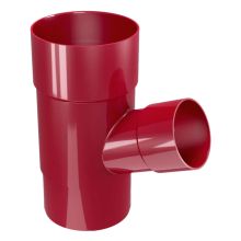 Разклонител ( утка ) за водосточна тръба ф80 х ф50 67,5° бордо, RAINPIPE Деворекс