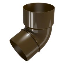 Дъга за водосточна тръба ф80 67,5° кафяв, RAINPIPE Деворекс