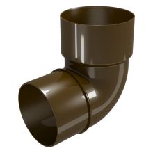 Дъга за водосточна тръба ф80 87,5° кафяв, RAINPIPE Деворекс