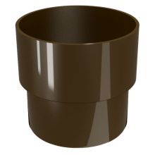 Муфа за водосточна тръба ф80 кафяв, RAINPIPE Деворекс