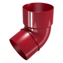 Дъга за водосточна тръба ф80 67,5° бордо, RAINPIPE Деворекс