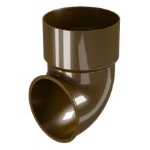 Завършващо коляно за водосточна тръба ф80 кафяв, RAINPIPE Деворекс