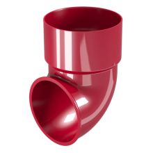 Завършващо коляно за водосточна тръба ф80 бордо, RAINPIPE Деворекс