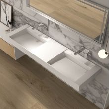 Умивалник двоен Solid Surface 200/55/14.5 см. ICC 38685, Интер Керамик