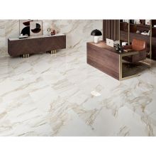 Гранитогрес Golden Hill калиброван полиран бял/беж 59/119, Alaplana