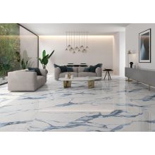 Гранитогрес Calacatta blue калиброван полиран бял/син 60/120, Prismacer