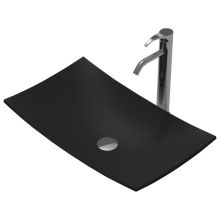 Умивалник тип "купа" черен мат iStone Solid Surface ICB 685B, Интер Керамик