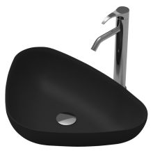 Умивалник тип "купа" черен iStone Solid Surface ICB 686B, Интер Керамик