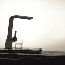 Смесител за кухня стоящ черен мат ICF 7163105B, Интер Керамик