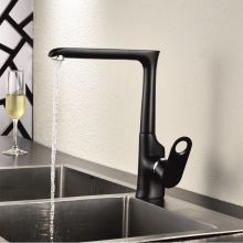 Смесител за кухня стоящ черен Мелания ICF 7317117B 7313, Интер Керамик