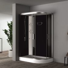 Хидромасажна душ кабина ЛИНДА 120х80х215 см. ICSH 8115L NEW (лява), Интер Керамик