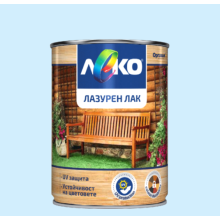 Лазурен лак махагон 0,650 л. Леко, Оргахим
