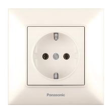 Единичен контакт крем 202241 Аркедия Слим, Panasonic