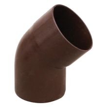 Кривка за водосточна тръба PVC кафява ф100 45°, First Plast Италия