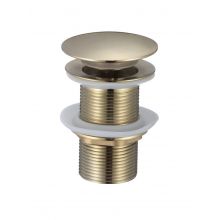 Клик сифон за умивалник без преливник IC S43BRUSH GOLD, Интер Керамик