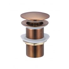 Клик сифон за умивалник без преливник IC S43BRUSH ROSE GOLD, Интер Керамик