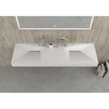 Умивалник Solid Surface двоен 1520/46/12 см. ICB 15046, Интер Керамик
