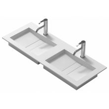 Умивалник Solid Surface двоен 120/46/11 см. ICB 38131, Интер Керамик