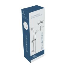 Комплект смесител термостатен за вана/душ + умивалник + окачване CERAFINE O + CERATHERM T25 BC984AA (BC699AA+B1248AA+A7206AA), Идеал Стандарт