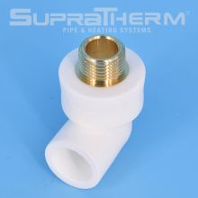 Полипропилен коляно с външна резба ф32х1", Supratherm Румъния