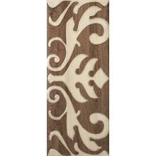 Декор Лучия орнамент фасет кафяв 20х50 2255, Ceramica Fiore