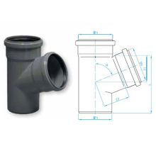 PPR разклонител ф50 x Ф50/ 87°, COO0558 Plast Brno