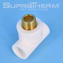 Полипропилен тройник с външна резба ф32х1", Supratherm Румъния