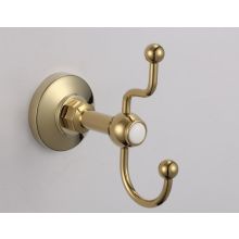 Закачалка за баня, двойна, цвят: злато, САХАРА 2301, Интер Керамик