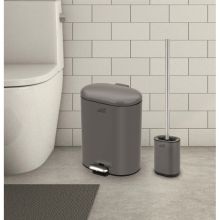 Тоалетно кошче за баня 6 л. + четка за тоалетна чиния ICA 8355G, Интер Керамик