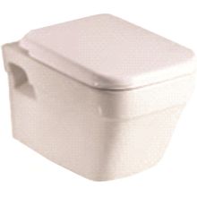 Конзолна тоалетна чиния със задно оттичане комплект с бавно падащ капак 3448, Интер Керамик