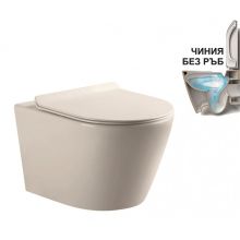 Конзолна тоалетна чиния с бавно падащ капак ICC 4863NEW, Интер Керамик