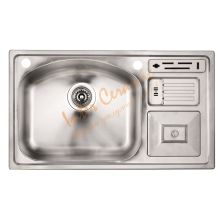 Еднокоритна кухненска мивка за вграждане Темпико 78х45, Интер Керамик