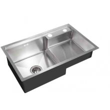 Кухненска мивка алпака лява 78/48/22 см. ICK D7848HD-L, Интер Керамик