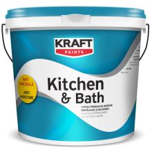 Латекс Kitchen and Bath за влажни помещения - бял 4 л., Kraft paints