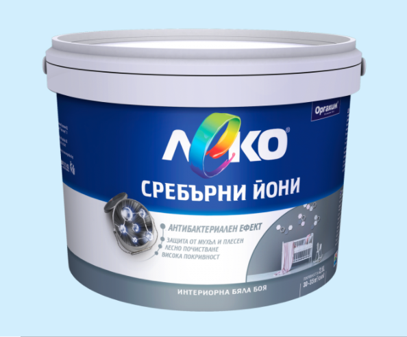 Leko latex paint with silver ions, 15 l